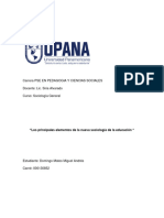 Los Principales Elementos de La Nueva Sociología de La Educación