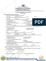 Math 9 1st PeriodicalTest With Key Answers 2022 2023