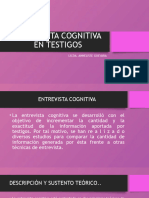 Entrevista Cognitiva en Testigos