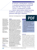 Effects of Basic Carbohydrate Counting Versus Standard Outpatient Nutritional Education