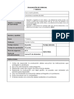 Evaluación Ciencias Noviembre