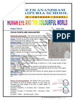 Physics 10th Human Eye and Colourful World - 082934