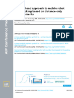 A Look-Ahead Approach To Mobile Robot Path Tracking Based On Distance-Only Measurements