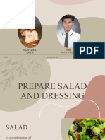 Prepare Salad and Dressing