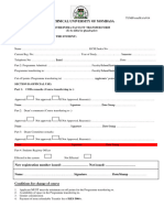 Inter Intra Faculty Transfer Form