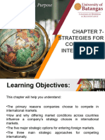 Chapter 7 - Strategies For Competing in International Markets 2