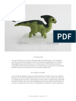 HouseofBeasts Parasaurolophus Sewingguide