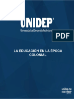 Sem 2 Tema 3 La Educación Colonial