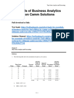 Essentials of Business Analytics 2nd Edition Camm Solutions Manual 1