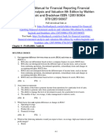 Financial Reporting Financial Statement Analysis and Valuation 8th Edition Wahlen Test Bank 1