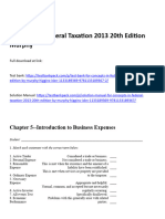 Concepts in Federal Taxation 2013 20th Edition Murphy Test Bank 1