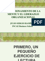 Funcionamiento de La Mente y Liderazgo Organizacional