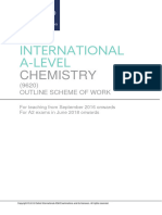 A Level Chemistry Scheme of Work 4.2