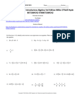 Solution Manual For Introductory Algebra 3rd Edition Miller ONeill Hyde 0073384542 9780073384542