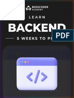 Learn Backend Development in 35 Days