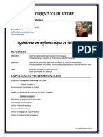 Ingénieure en Informatique Et Multimédia: Curriculum Vitae