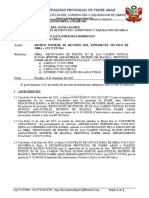 Informe N°005 - Remito Informe de Revision Del Exp. Tecnico de Obra - Puente Aguaytillo