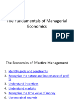 The Fundamentals of Managerial Economics