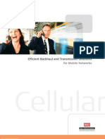 Cellular: Efficient Backhaul and Transmission Solutions