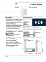 Ficha Tecnica Secador de Manos Manual Cod-M88plus