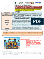 Religión - Sesión 5 - 3ro y 4to Año