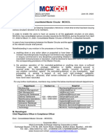 MCXCCL Master Circular-2023