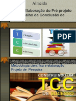 TCC I (Elaboração Do Pré Projeto Do Trabalho de Conclusão de Curso)