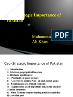 Geo-Strategic Importance of Pakistan