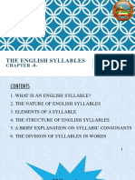 Syllable Structure in English