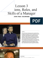 Lesson 3 Functions Roles and Skills of A Manager