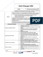 Fiche Metier Chef Dequipe VRD - v1 Du 12 Janv 2051