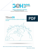 Tema 05. La Acción Humana Sobre El Medio. Problemática Actual.