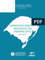 Desenvolvimento Regional em Perspectiva - Volume V