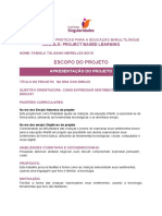 Escopo de Projeto - Fabiola Boyd