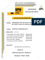 Monografia, Derecho Administrativo, Grupo 06, Teoria General Del Estado, Cuerpo Del Estado Peruano - T1