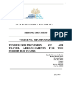 Bidding Document Airtravel Services 2024-2025