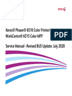 Xerox® Phaser® 6510 Color Printer/ Workcentre® 6515 Color MFP Service Manual - Revised Bus Update: July 2020