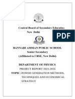 Physics Investigatory Project Class 12