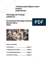 Principales Enfoques Psicológicos Sobre El Trabajo Humano