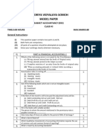 Model Paper, Accountancy, XI