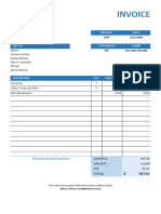 Simple Service Invoice