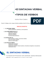 Sintagma Verbal y Tipos de Verbos