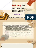 Survey of Philippine Literature