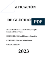 Clasificación de Glúcidos (Pre-U)