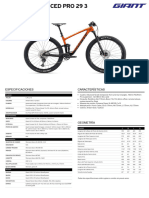 Ficha Técnica - Bicicleta Anthem Advanced Pro 3 Aro 29 (2022)