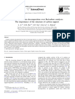 Catalytic Ammonia Decomposition Over Ru Carbon Catalysts