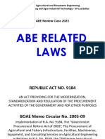 Abe Related Laws Review 2023