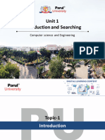 Unit 1 Introduction and Searching: Computer Science and Engineering