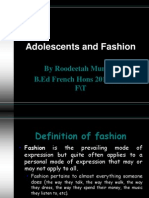 Adolescents and Fashion