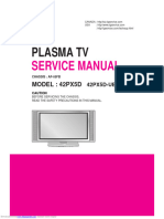 Plasma TV: Service Manual